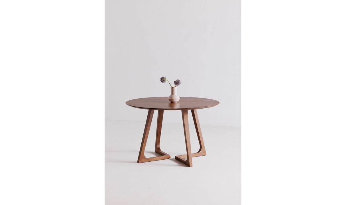 Godenza Round Dining Table Walnut by Moe's Home at Eve Furniture