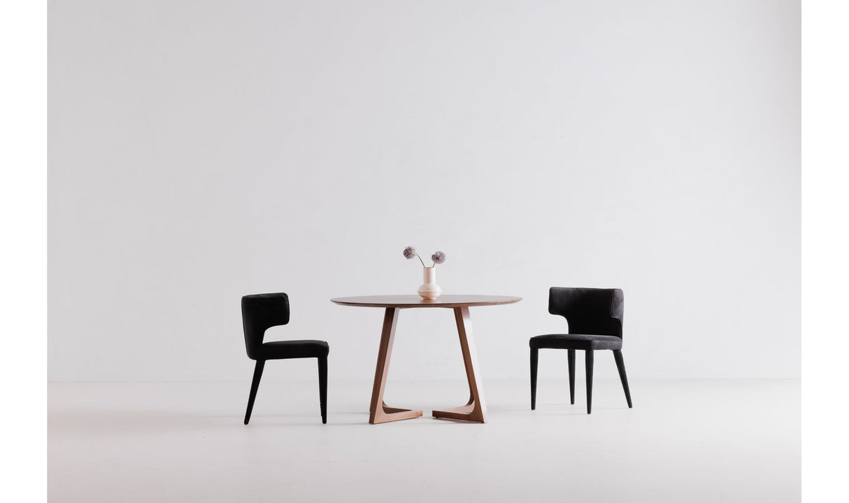 Godenza Round Dining Table Walnut by Moe's Home at Eve Furniture