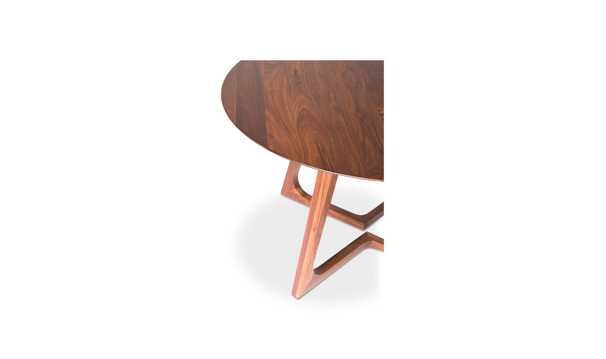 Godenza Round Dining Table Walnut by Moe's Home at Eve Furniture