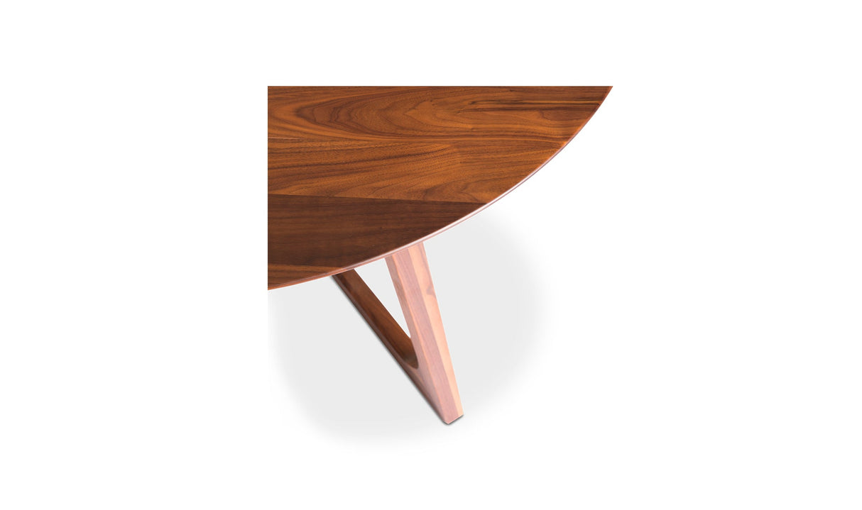 Godenza Round Dining Table Walnut by Moe's Home at Eve Furniture