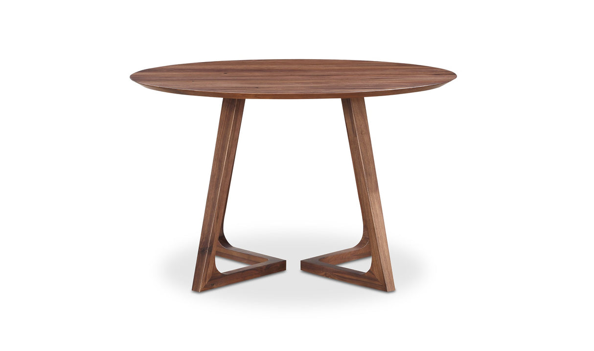 Godenza Round Dining Table Walnut by Moe's Home at Eve Furniture