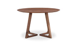 Godenza Round Dining Table Walnut by Moe's Home at Eve Furniture
