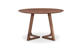 Godenza Round Dining Table Walnut by Moe's Home at Eve Furniture