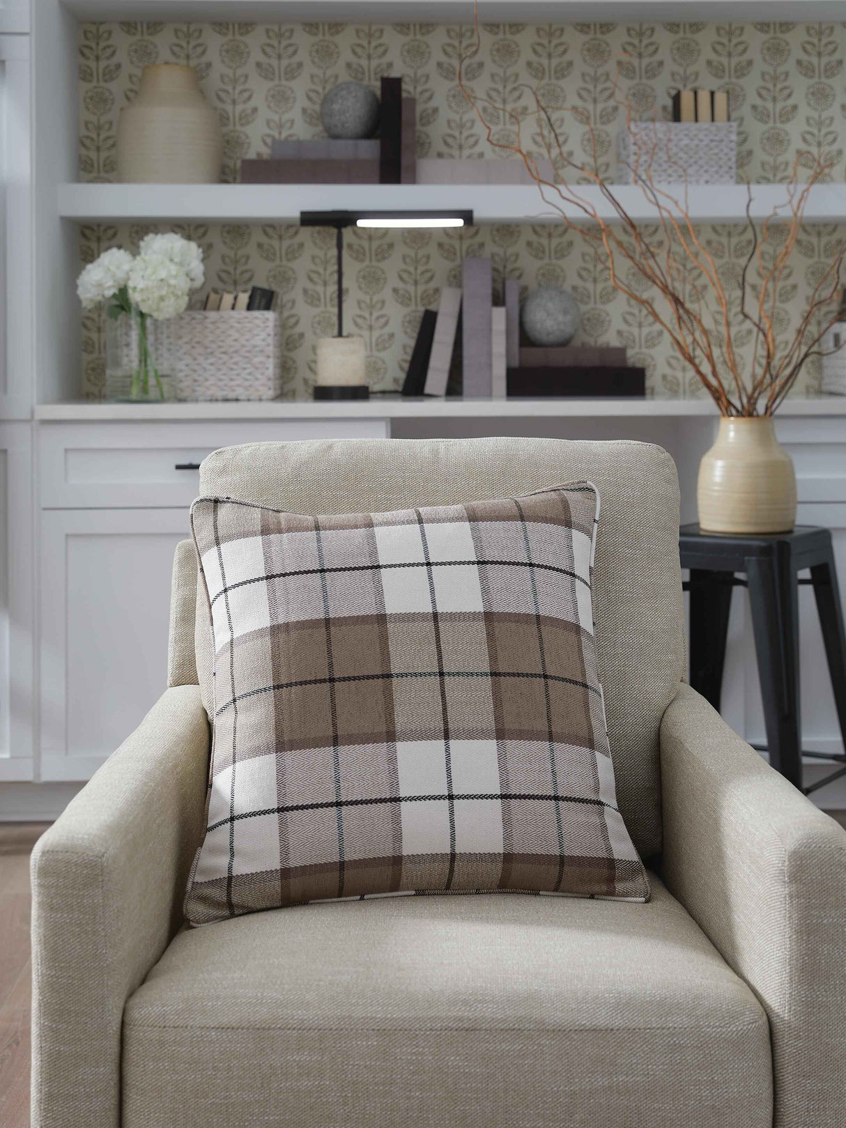 Godricton Brown/Black/Cream Pillow by Ashley at Eve Furniture
