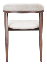 Goka Beige & Walnut Dining Chair by Zuomod at Eve Furniture