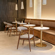 Goka Beige & Walnut Dining Chair by Zuomod at Eve Furniture