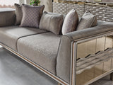 Gokce 4-pieces (2 Sofa & 2 Chair) Livingroom Set in Grey by Furnia at Eve Furniture