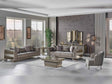 Gokce 4-pieces (2 Sofa & 2 Chair) Livingroom Set in Grey