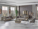 Gokce 4-pieces (2 Sofa & 2 Chair) Livingroom Set in Grey