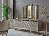 Gokce Console With Mirror by Furnia at Eve Furniture