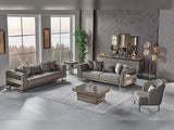 Gokce Grey Stationary Sofa by Furnia at Eve Furniture