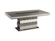 Gokce Silver Dining Table by Furnia at Eve Furniture