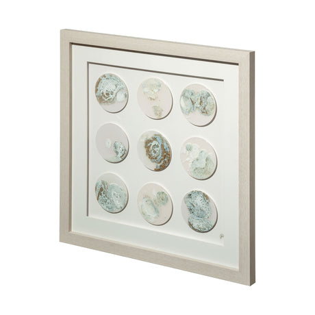 Gold Circle by Studio M a handmade Original Framed Artwork under Glass by Mercana at Eve Furniture