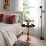Gold Goathide Side Table by TOV Furniture at Eve Furniture