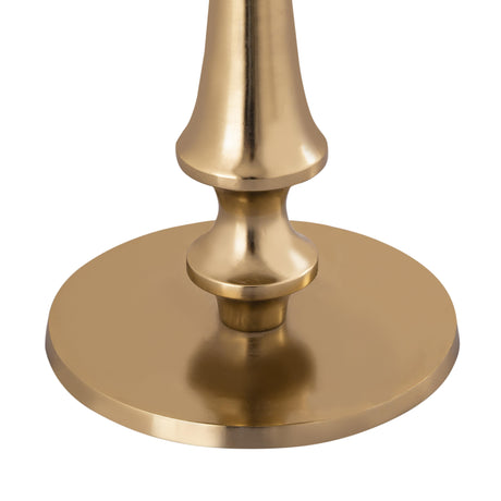 Gold Goathide Side Table by TOV Furniture at Eve Furniture
