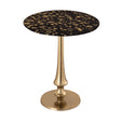 Gold Goathide Side Table by TOV Furniture at Eve Furniture
