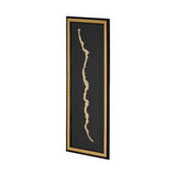 Gold River by Barbara Fleming a Hand Embelished Textured Framed Art Print Matted under Glass by Mercana at Eve Furniture