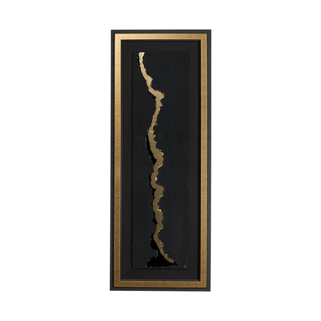 Gold River by Barbara Fleming a Hand Embelished Textured Framed Art Print Matted under Glass by Mercana at Eve Furniture