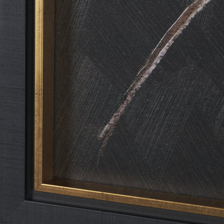 Golden Grasses I by Mercana Studio Hand Embelished Textured Framed Artwork Matted by Mercana at Eve Furniture