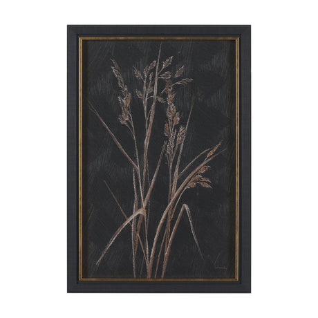 Golden Grasses I by Mercana Studio Hand Embelished Textured Framed Artwork Matted by Mercana at Eve Furniture