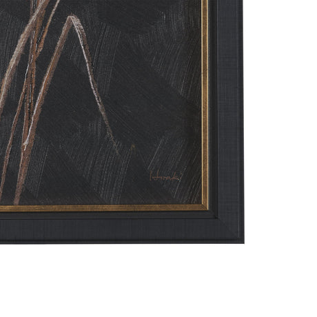 Golden Grasses III by Mercana Studio Hand Embelished Textured Framed Artwork Matted by Mercana at Eve Furniture