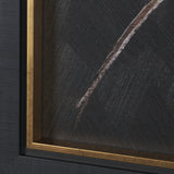 Golden Grasses III by Mercana Studio Hand Embelished Textured Framed Artwork Matted by Mercana at Eve Furniture