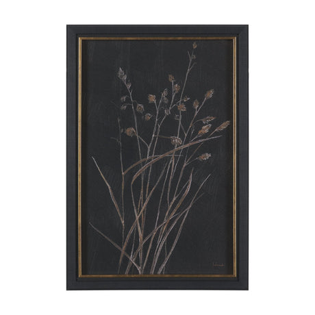 Golden Grasses III by Mercana Studio Hand Embelished Textured Framed Artwork Matted by Mercana at Eve Furniture