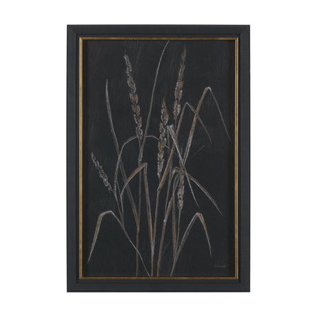Golden Grasses IV by Mercana Studio Hand Embelished Textured Framed Artwork Matted by Mercana at Eve Furniture