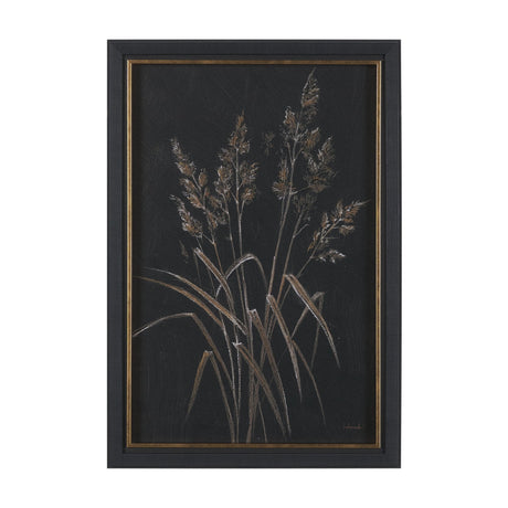 Golden Grasses V by Mercana Studio Hand Embelished Textured Framed Artwork Matted by Mercana at Eve Furniture