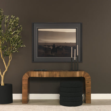 Golden Hour Cowboy Herd by Andreas Magnusson Textured FramedPhoto Print Matted under Glass by Mercana at Eve Furniture