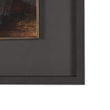 Golden Quiet I by Mercana Studio Hand-Embellished Textured Framed Artwork Matted under Glass by Mercana at Eve Furniture