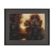 Golden Quiet I by Mercana Studio Hand-Embellished Textured Framed Artwork Matted under Glass by Mercana at Eve Furniture