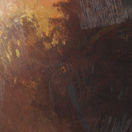 Golden Quiet II by Mercana Studio Hand-Embellished Textured Framed Artwork Matted under Glass by Mercana at Eve Furniture