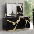 Goldsberg Black/Gold Dresser by Furniture of America at Eve Furniture