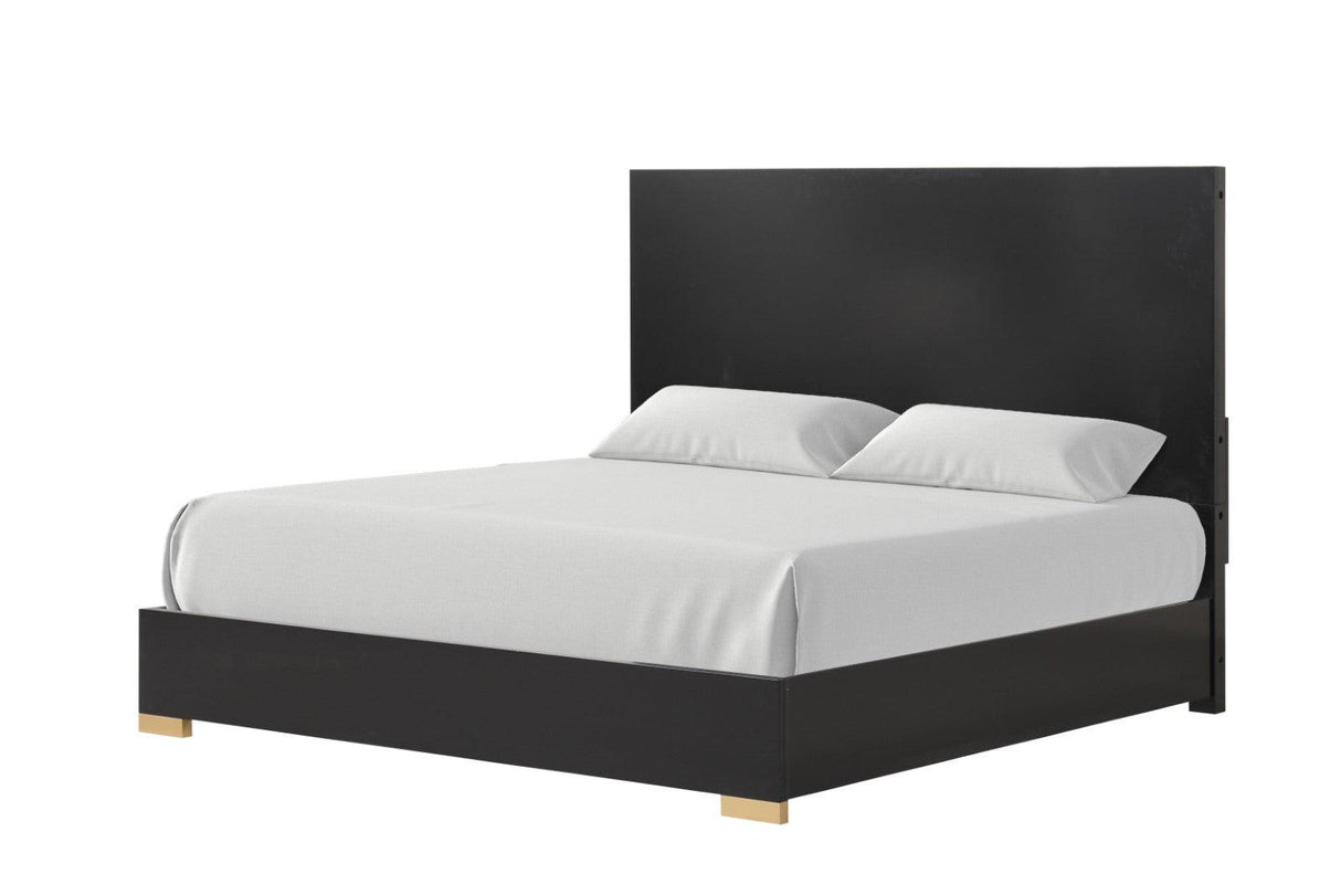 Goldsberg Black King Panel Bed by Furniture of America at Eve Furniture