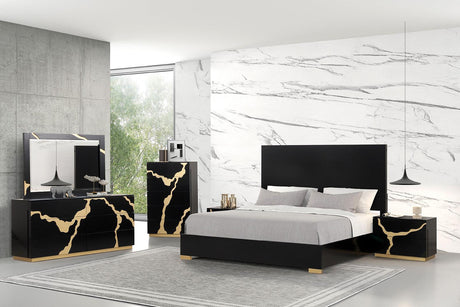 Goldsberg Black Queen Panel Bed by Furniture of America at Eve Furniture