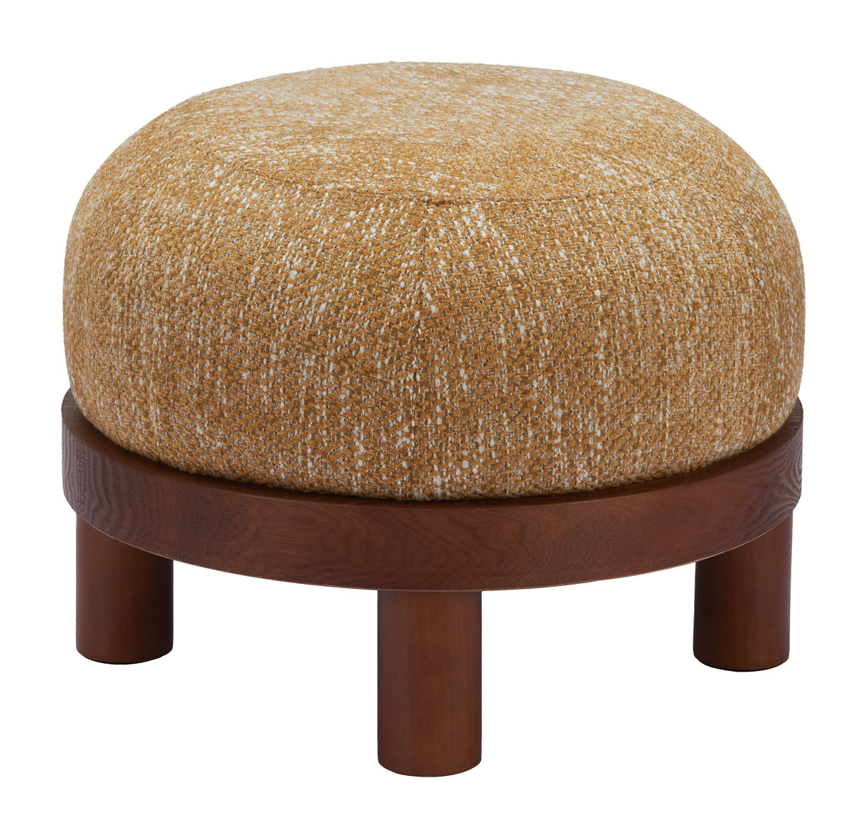 Gome Oat Yellow Ottoman by Zuomod at Eve Furniture