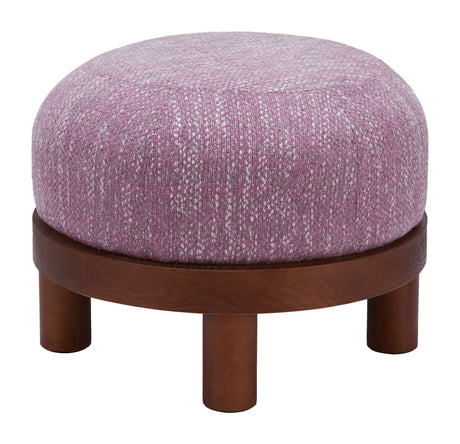 Gome Purple Ottoman Wisteria by Zuomod at Eve Furniture