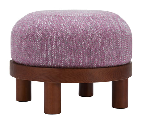 Gome Purple Ottoman Wisteria by Zuomod at Eve Furniture