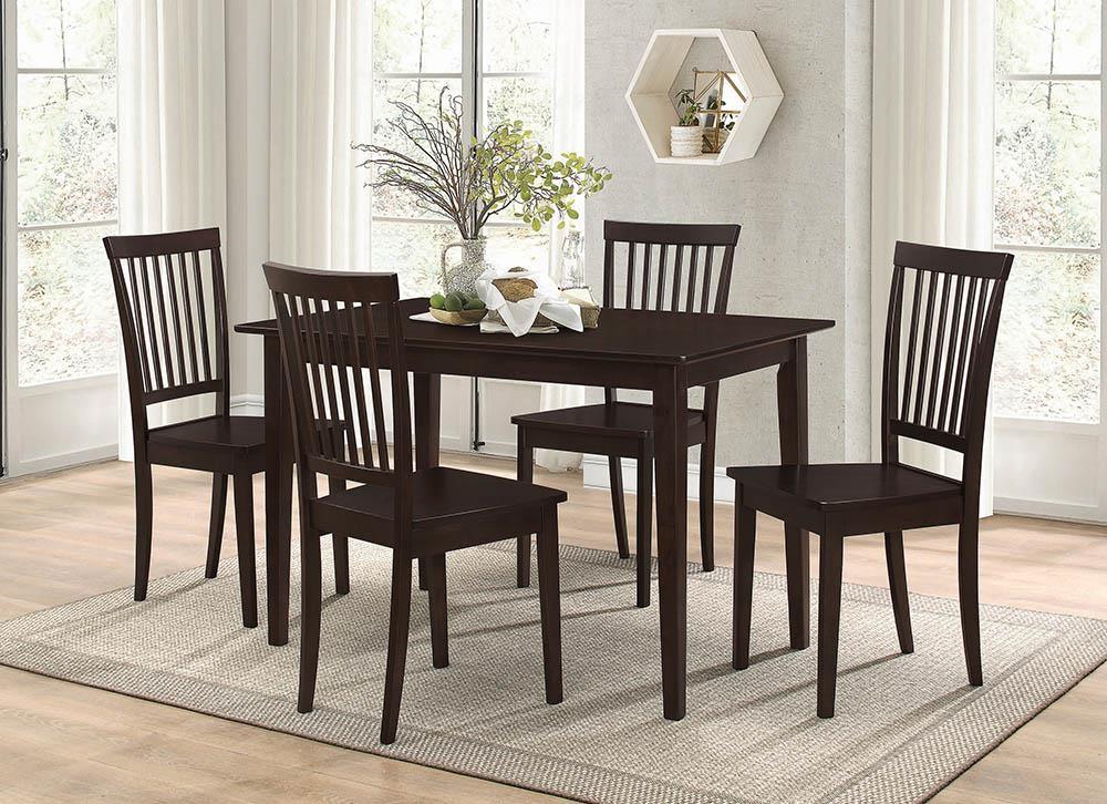 Gomez Cappuccino 5-Piece Dining Set by Coaster at Eve Furniture