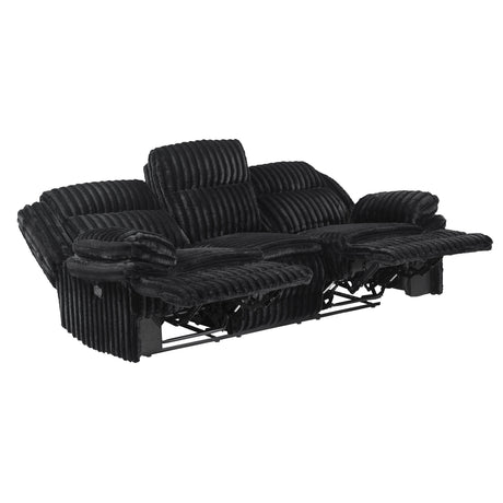 Goodland Black Double Reclining Living Room Set by Homelegance at Eve Furniture