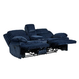 Goodland Blue Double Reclining Living Room Set by Homelegance at Eve Furniture