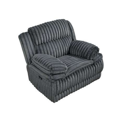 Goodland Dark Gray Double Reclining Living Room Set by Homelegance at Eve Furniture