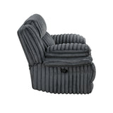 Goodland Dark Gray Double Reclining Living Room Set by Homelegance at Eve Furniture