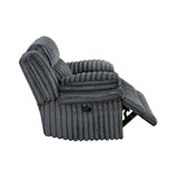 Goodland Dark Gray Double Reclining Living Room Set by Homelegance at Eve Furniture