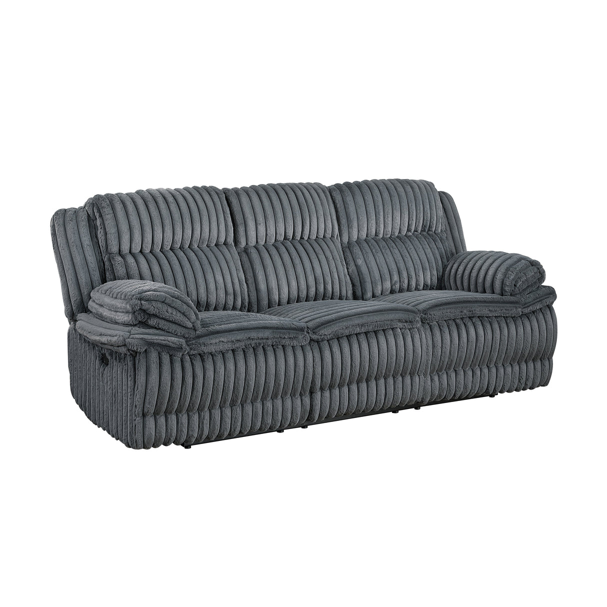 Goodland Dark Gray Double Reclining Living Room Set by Homelegance at Eve Furniture