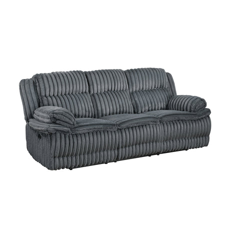 Goodland Dark Gray Double Reclining Living Room Set by Homelegance at Eve Furniture