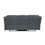 Goodland Dark Gray Double Reclining Living Room Set by Homelegance at Eve Furniture