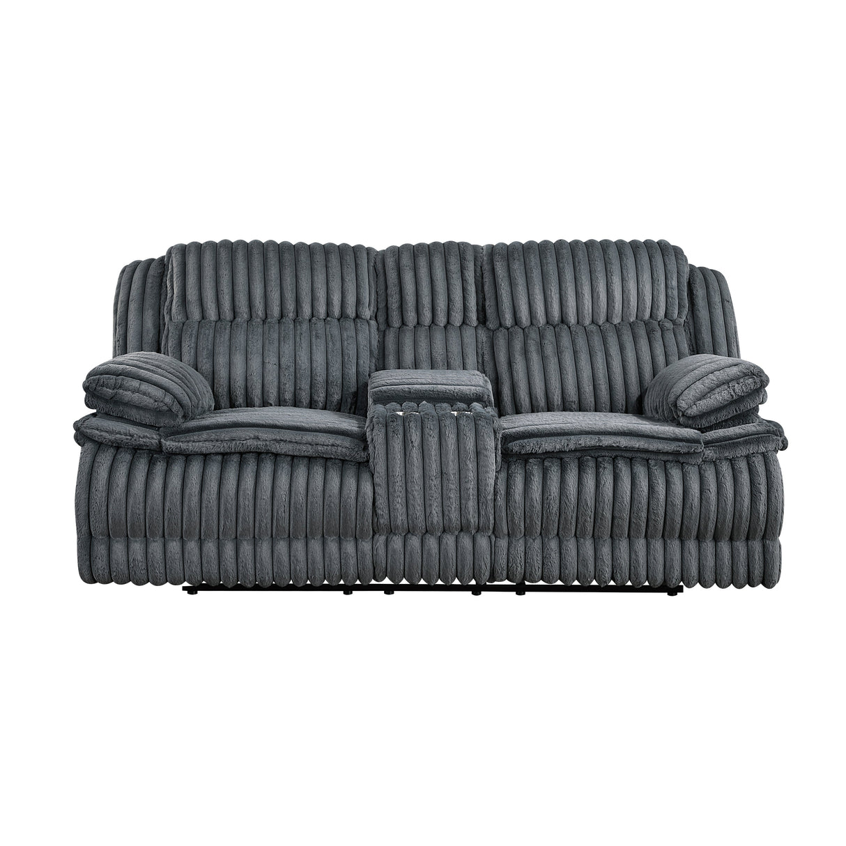 Goodland Dark Gray Double Reclining Living Room Set by Homelegance at Eve Furniture