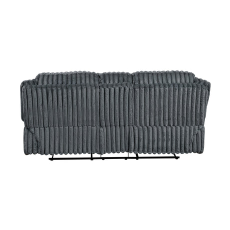 Goodland Dark Gray Double Reclining Living Room Set by Homelegance at Eve Furniture